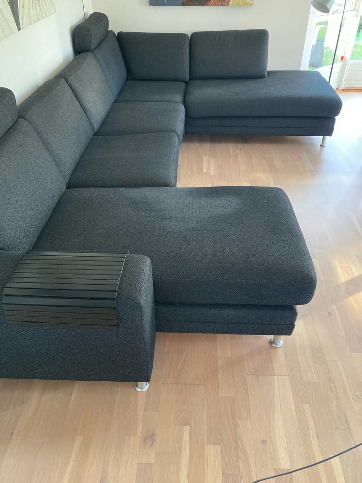 U-sofa, stof, 6 pers.