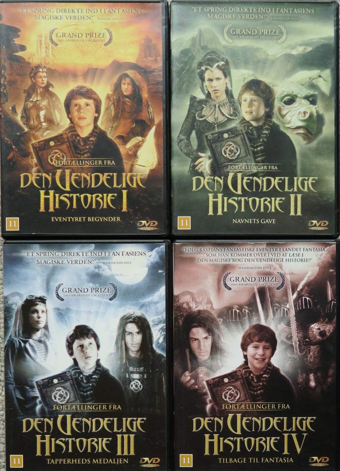 Den uendelige historie, DVD,