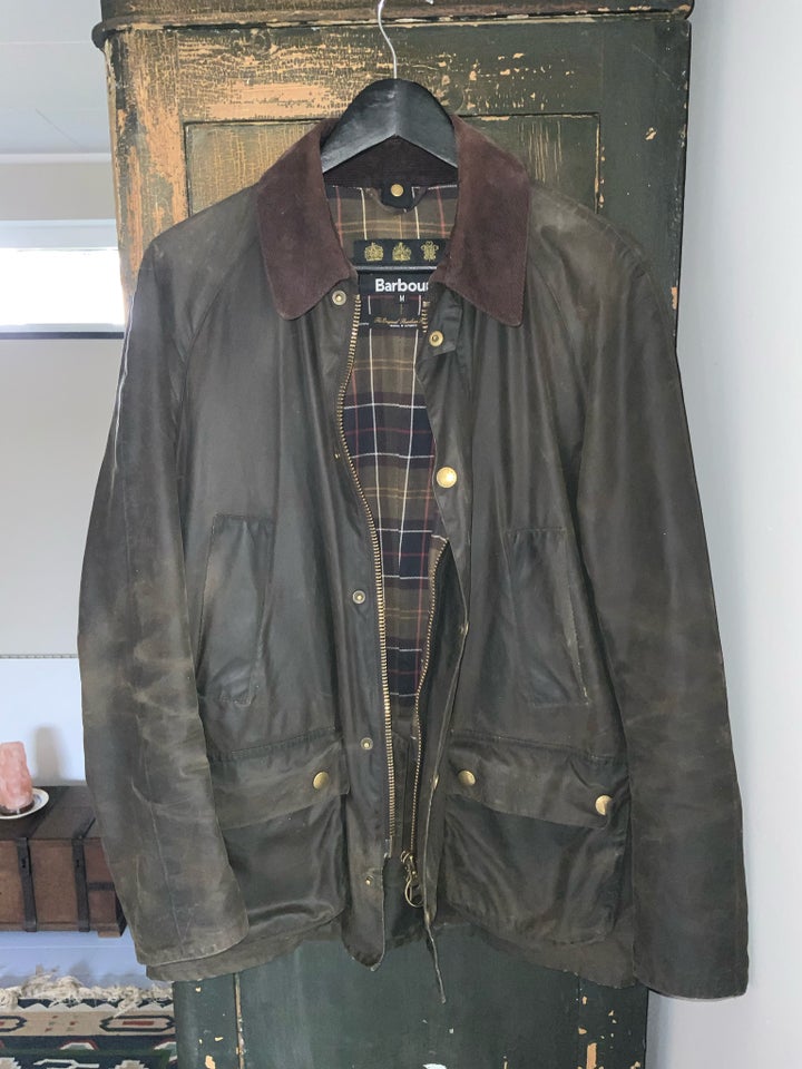 Oilskinsjakke, str. M, Barbour