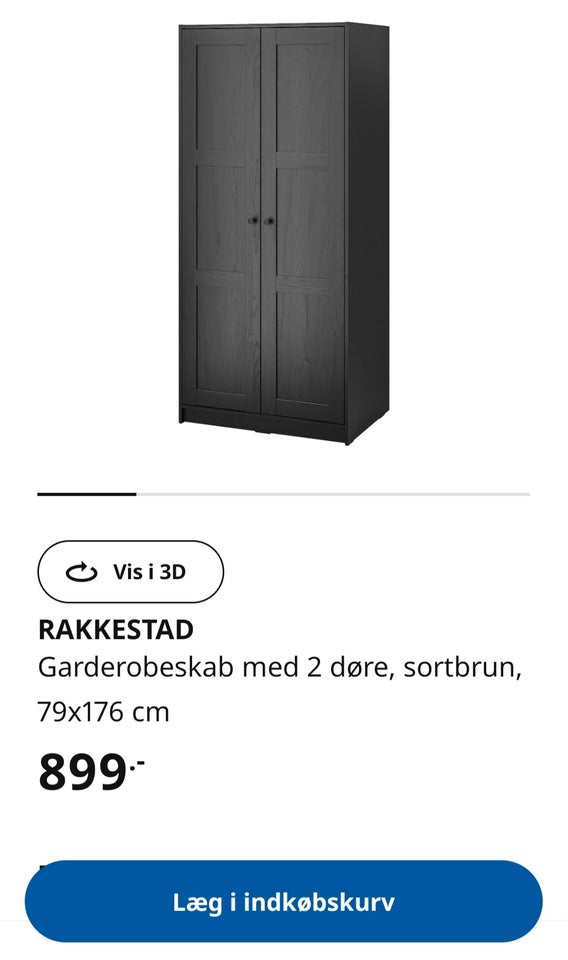 Garderobeskab, Ikea Rakkestad