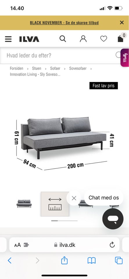 Sovesofa, Innovation Living Sly,