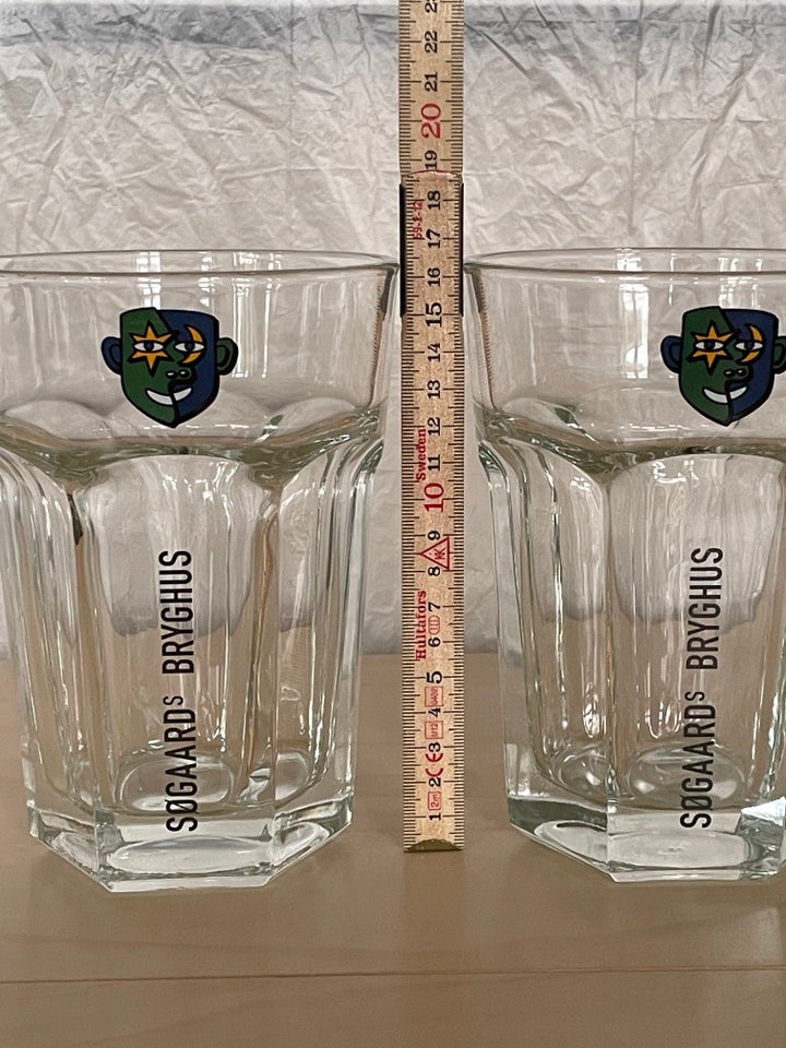 Glas, 2 øl glas, Søgaard Bryghus