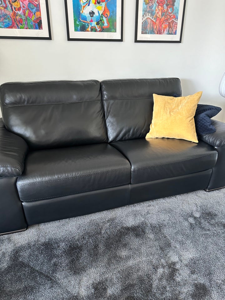 Natuzzi 3 Pers lædersofa