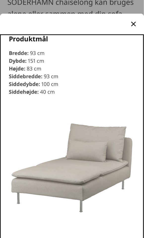 Sofa, stof, 6 pers.