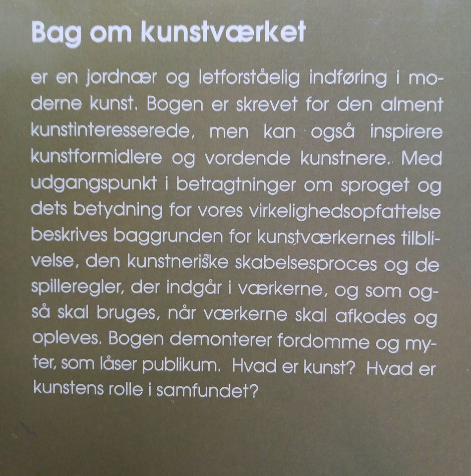 Bag om kunstværket, Larsen, Leif G.