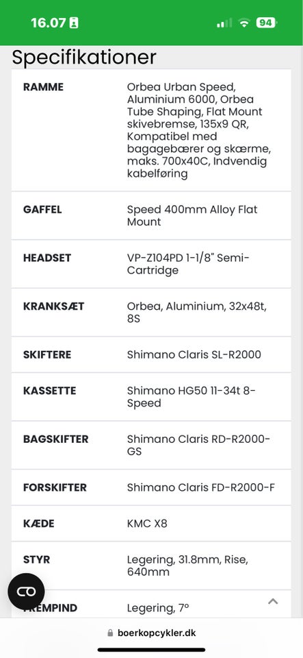 Citybike: 6-7 klasse - Ober...