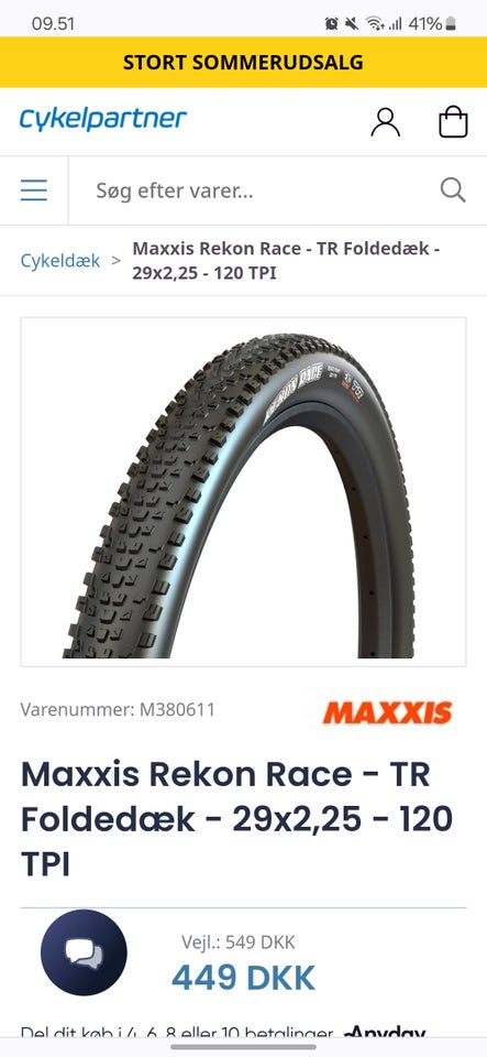 andet mærke Maxxis Rekon Race