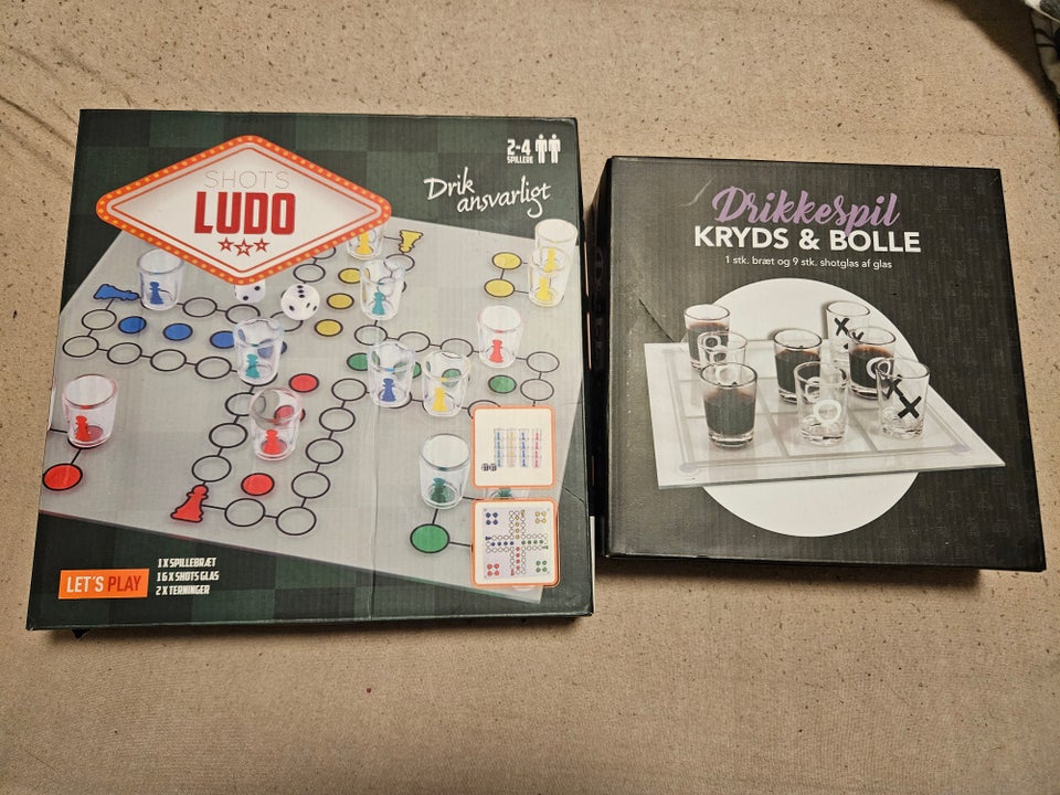 Ludo og Krydsbolle, Drukspil,