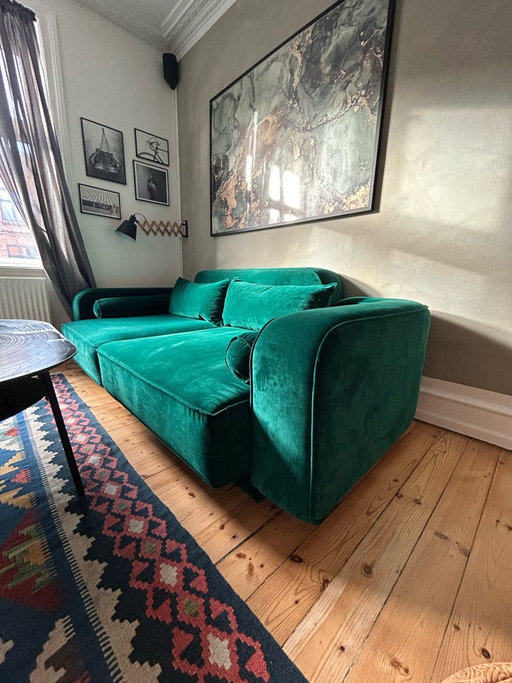 Sofa, velour, anden størrelse