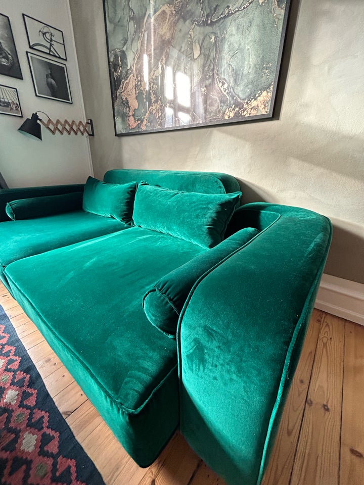 Sofa, velour, anden størrelse