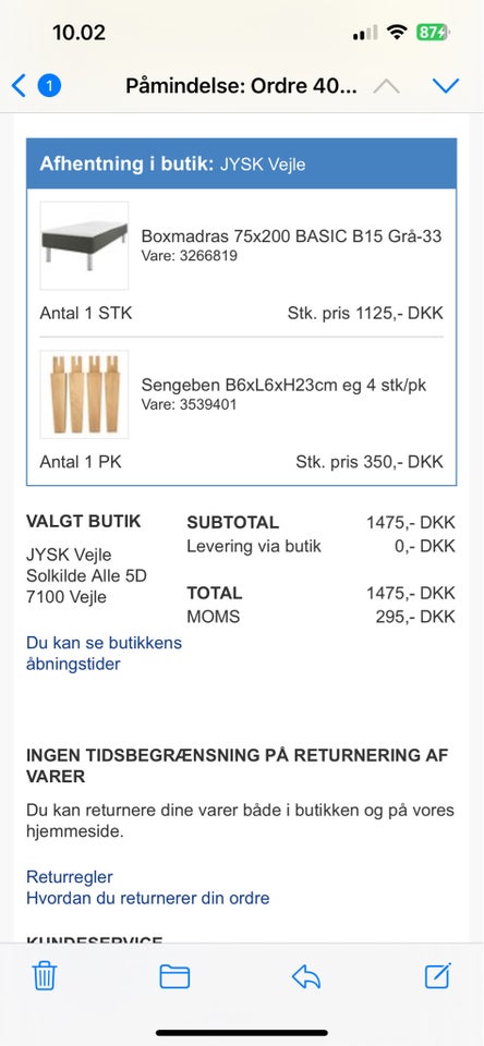 Boxmadras, b: 75 l: 200