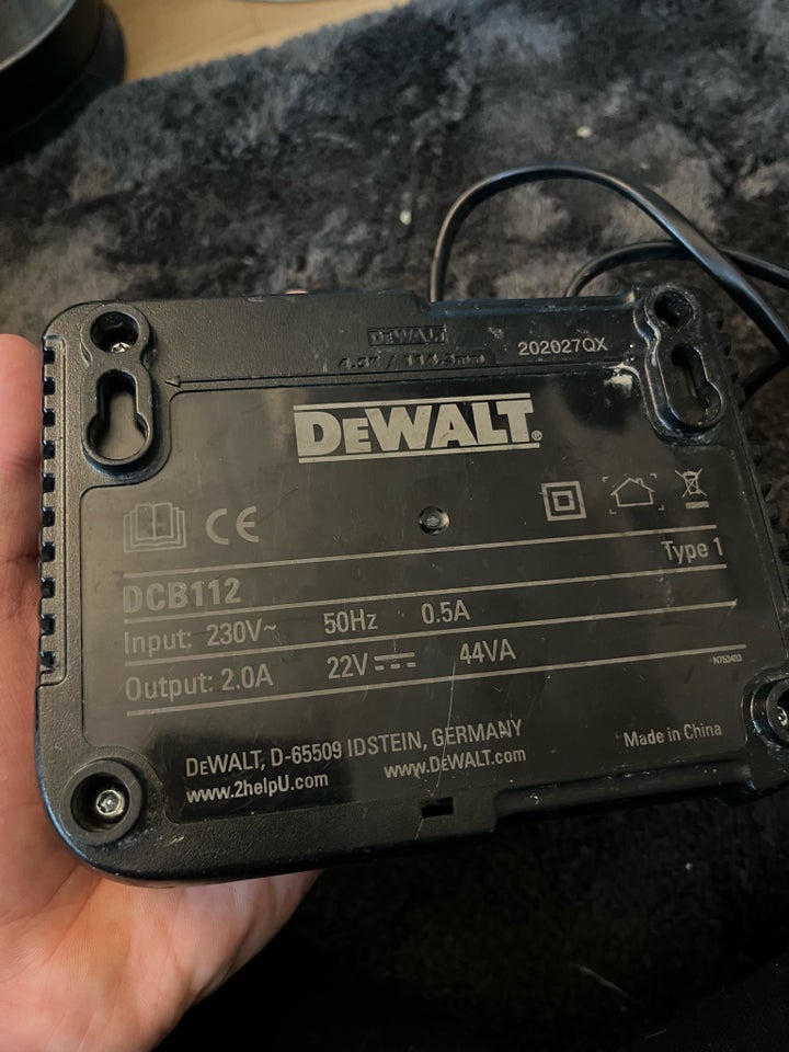 DeWalt oplader, Dewalt