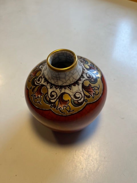 Porcelæn Fad og lille vase Dahl