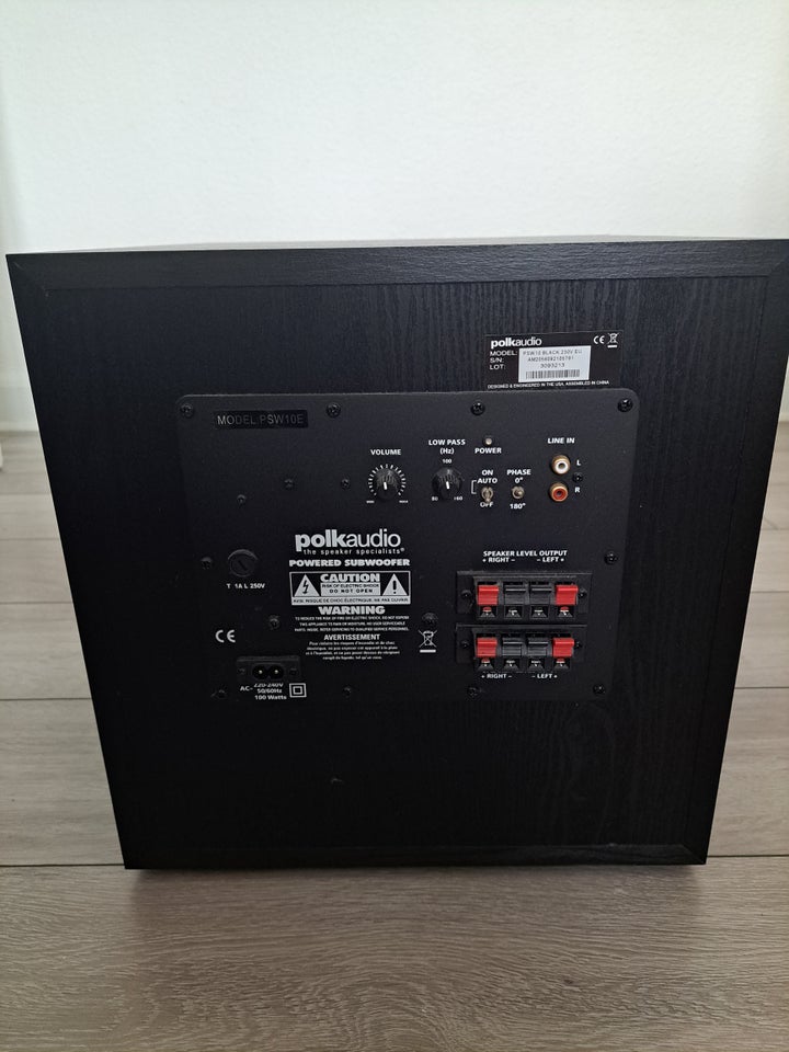 Subwoofer, Polk Audio, PSW 10E