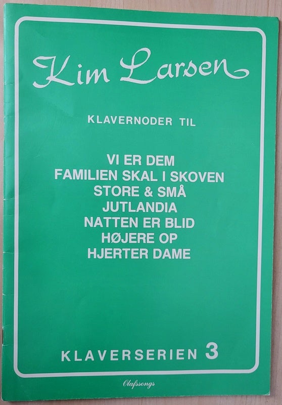 Kim Larsen klavernoder,