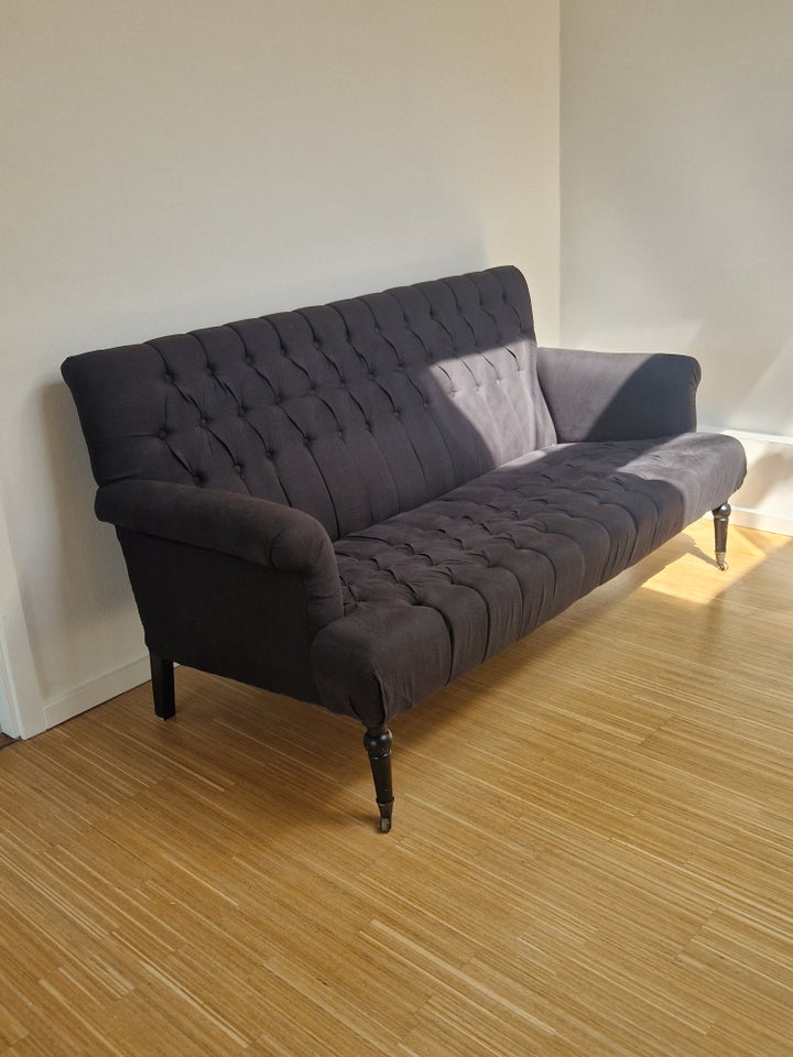 Sofa, hør, 3 pers.