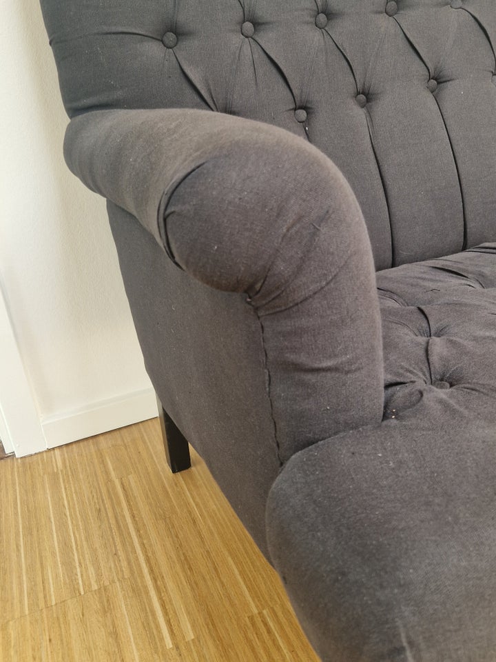 Sofa, hør, 3 pers.