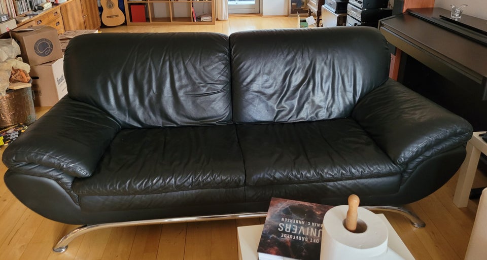 Sofa, læder, 3 pers.