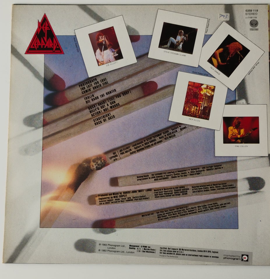 LP, Def Leppard, Pyromania