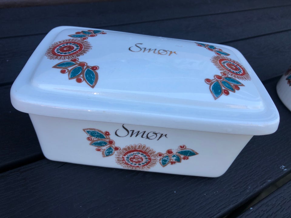 Porcelæn Smør box med låg Figgjo