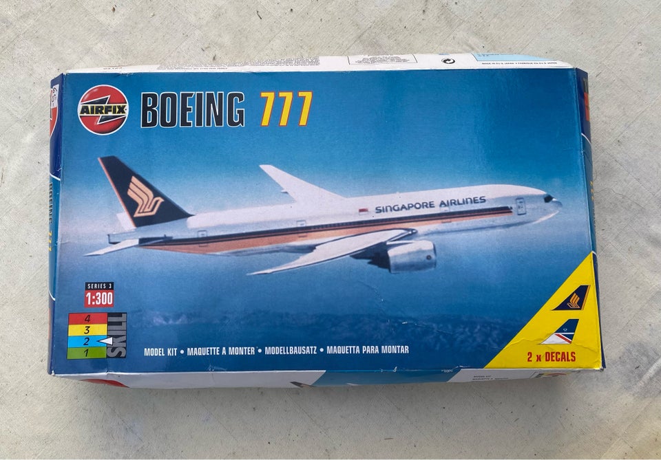 Byggesæt, AirFix Boeing 777, skala