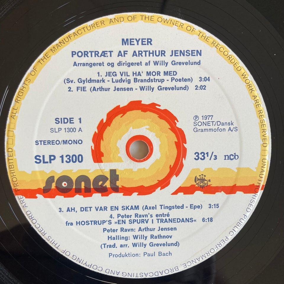 LP, Arthur Jensen , Meyer - Portræt