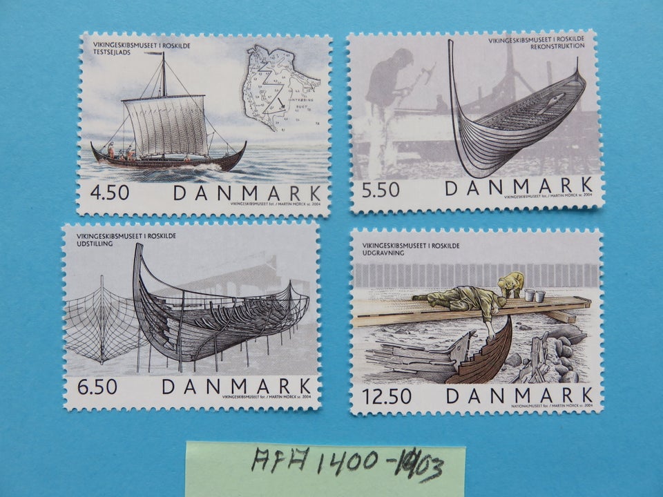 Danmark, postfrisk, AFA 1400/1403