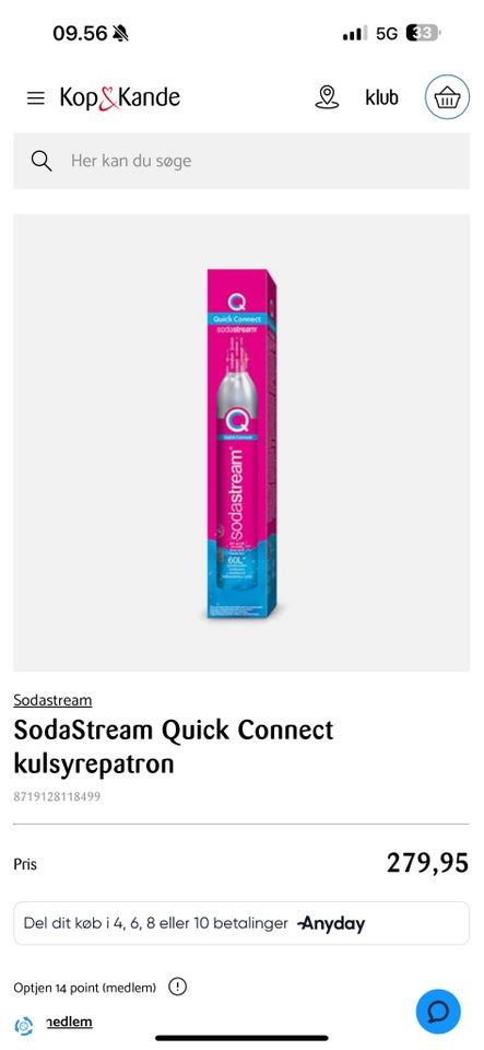 Kulsyrepatron, Sodastream