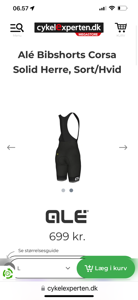 Cykeltøj Jersey + Bibs