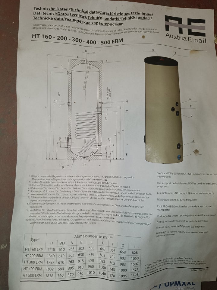Varmtvandsbeholder AE austria