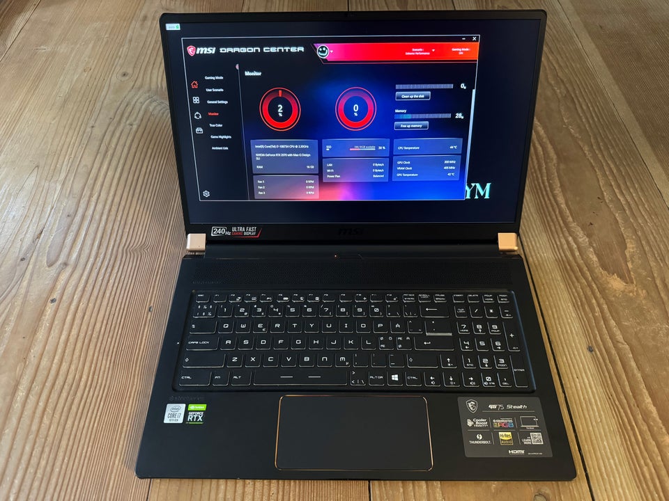 MSI GS75 Stealth: 17.3" 240...