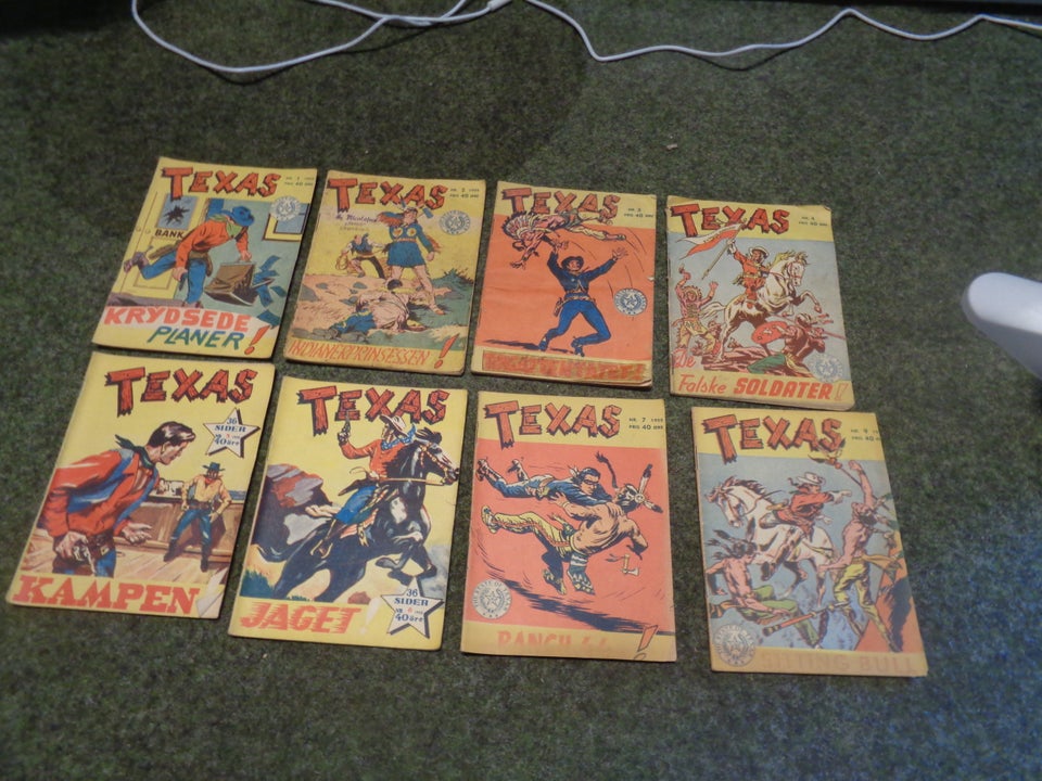 Stor samling Texas fra 1954- 1956,