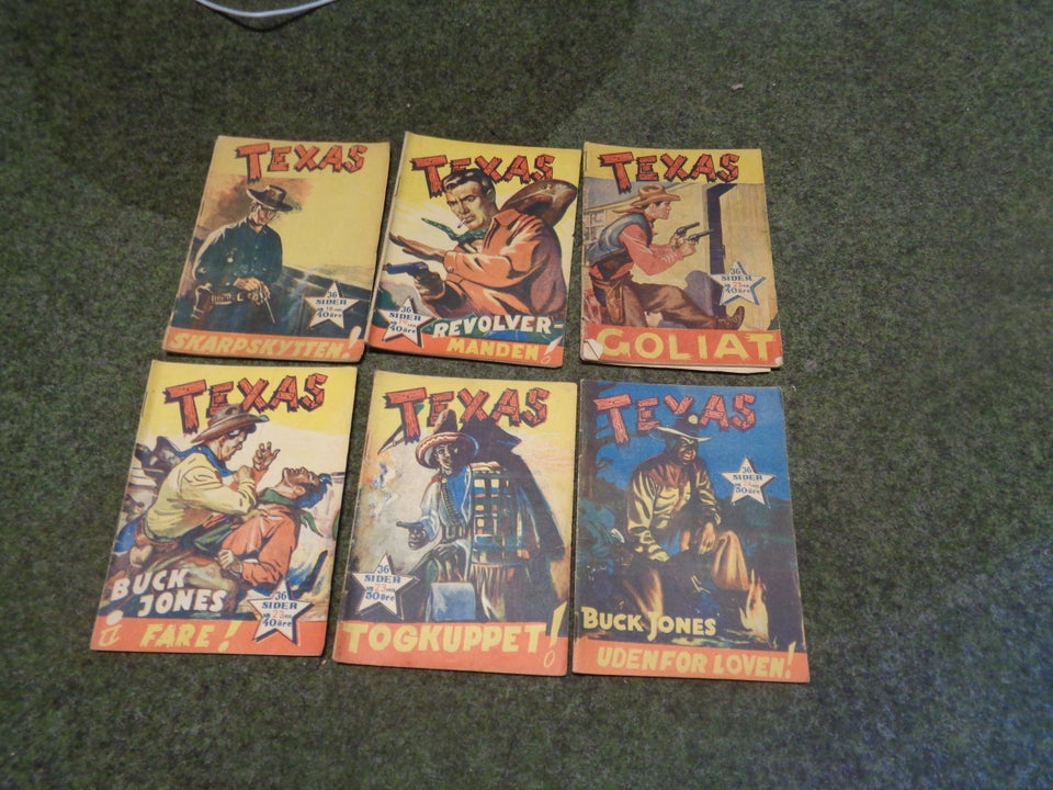 Stor samling Texas fra 1954- 1956,