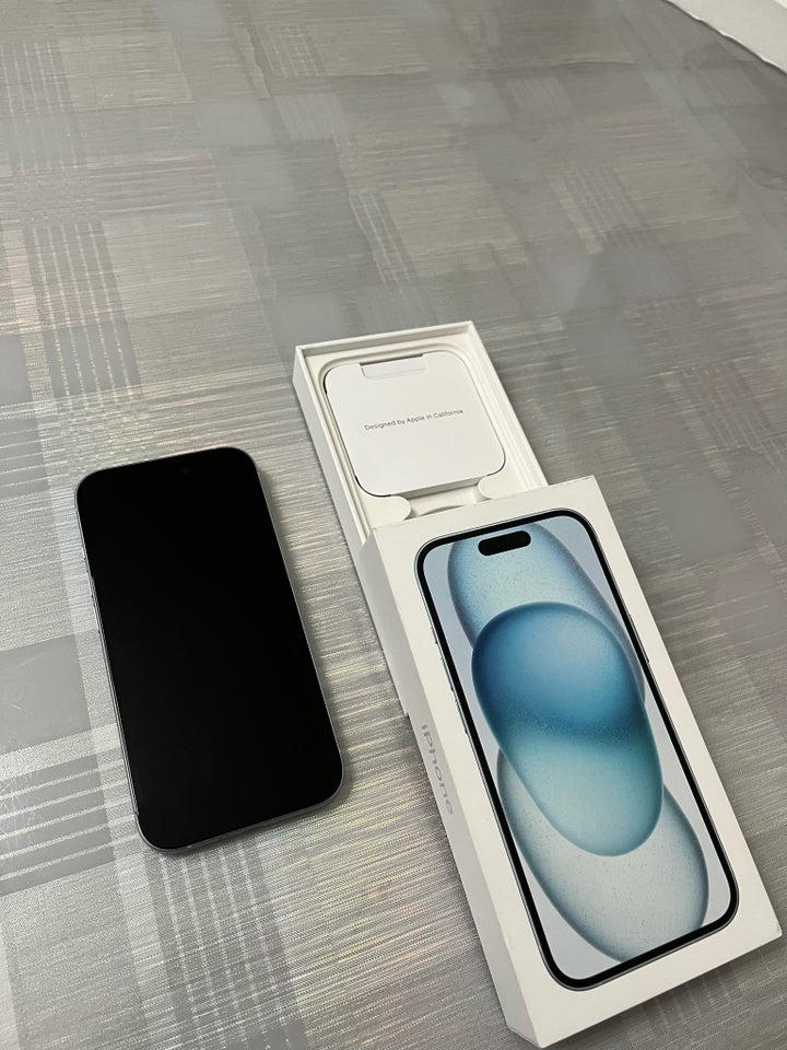 iPhone 15, 128 GB, blå