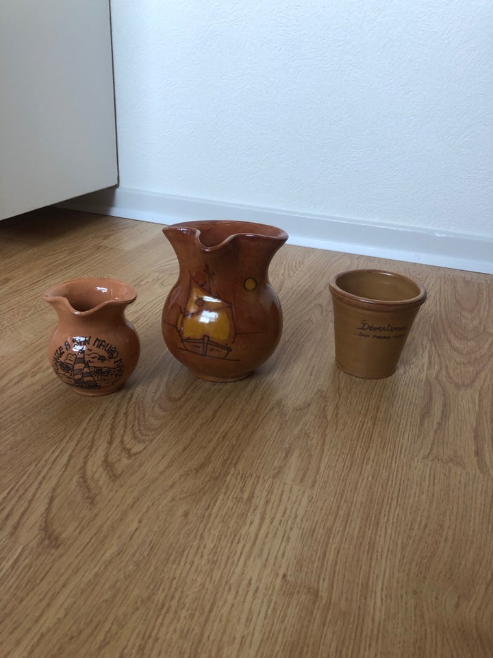 Keramik Ler Kande og Krus