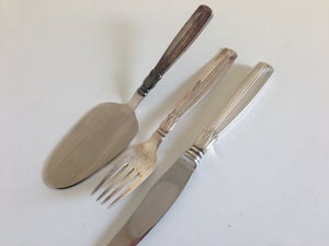 Sølvtøj kniv gaffel sølvbestik
