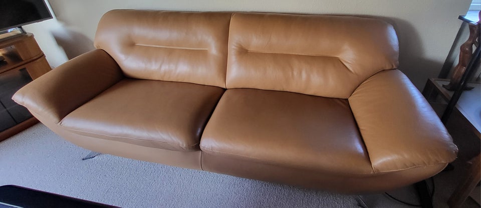 Sofa, læder, 3 pers.