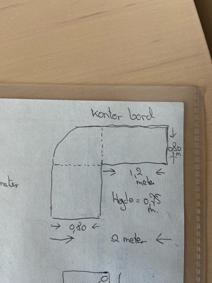 Skrive-/computerbord