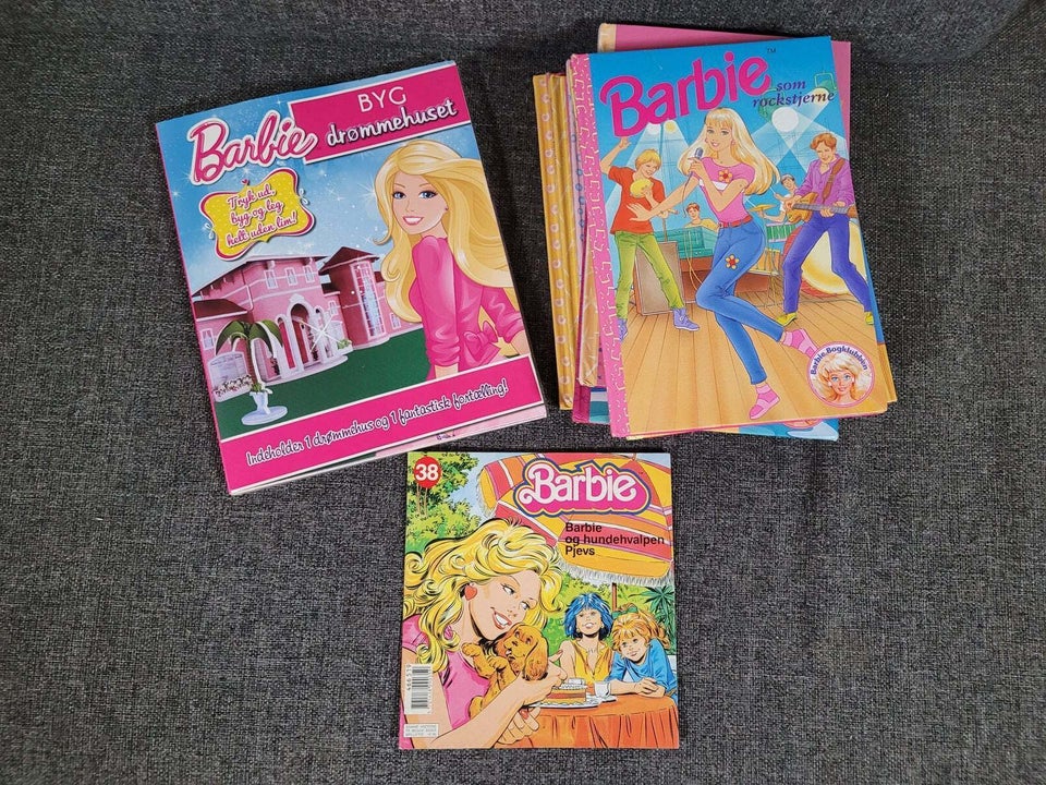 Barbie bøger 11 stk 100 kr samlet, .