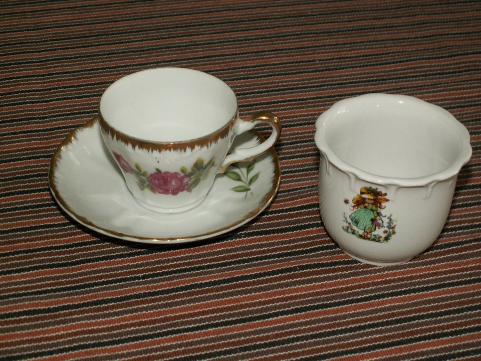 Porcelæn Moccakopper Retro