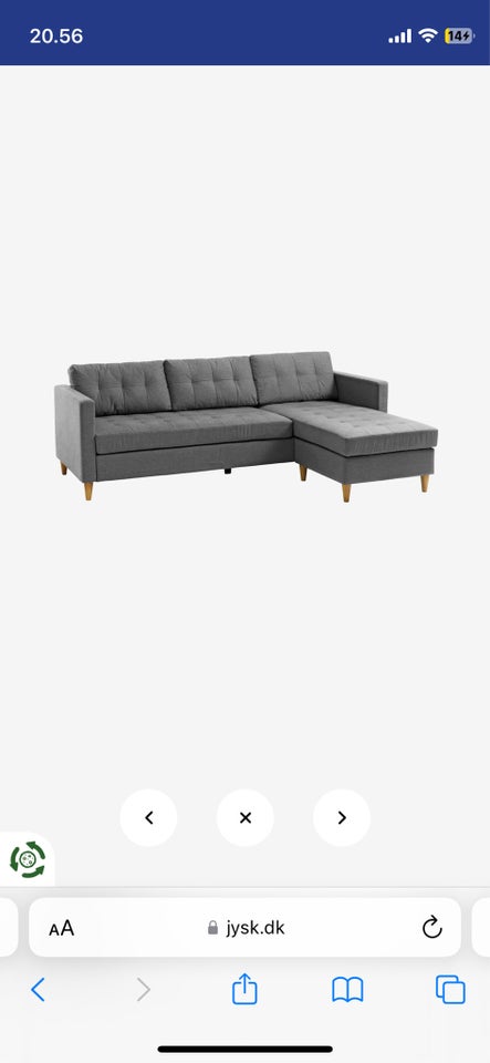 Sofa stof 3 pers