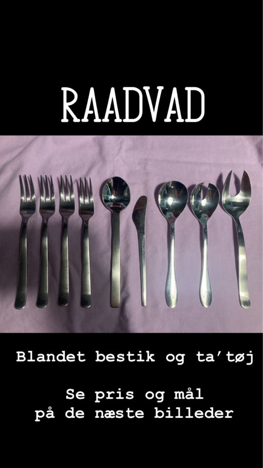 Rustfrit stål Bestik og