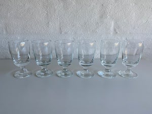 Glas Vinglas  Hvid Almue