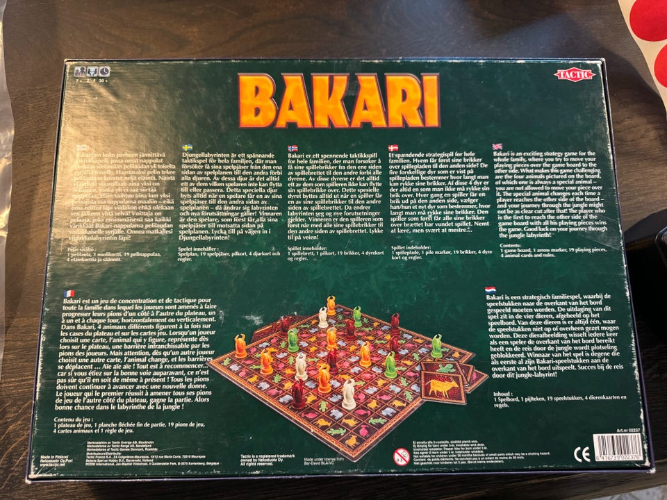 Bakari, brætspil