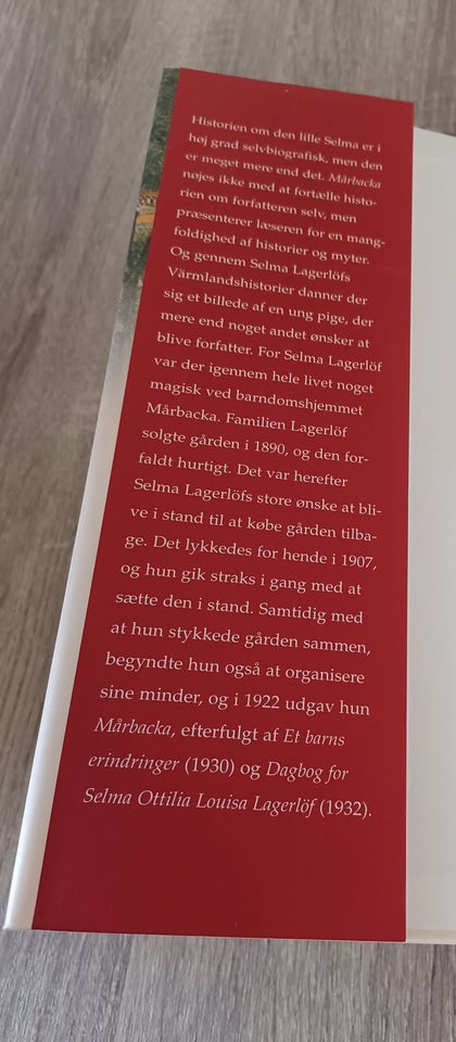 Mårbacka, Selma Lageröf, genre: