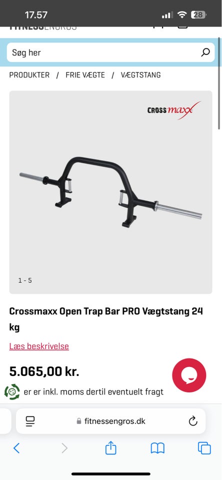 Vægtstang, Open Trapbar, Crossmax