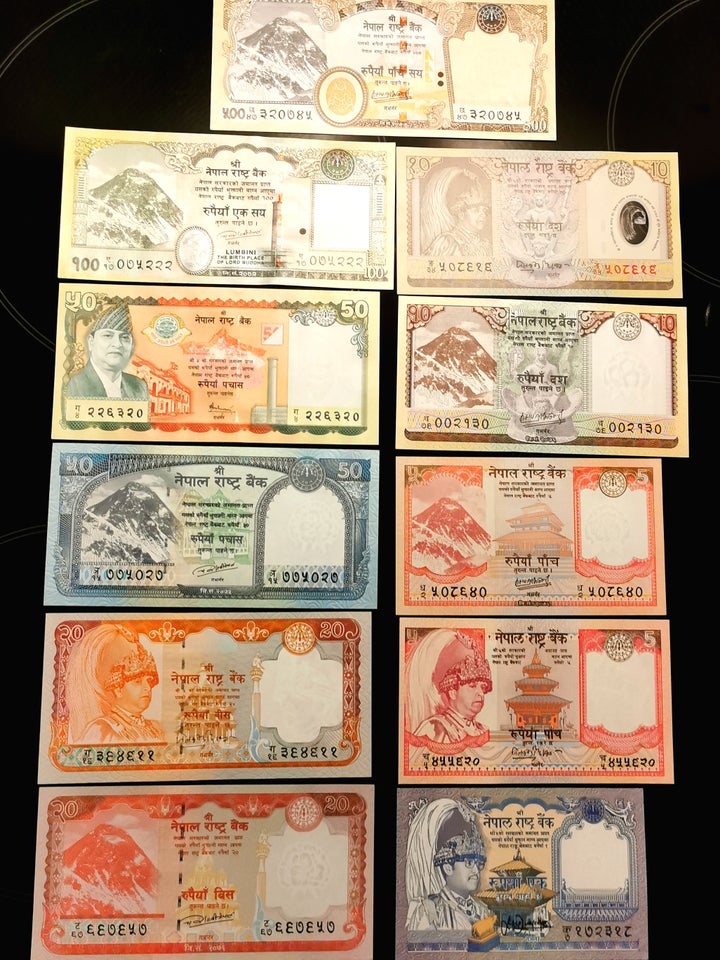 Asien, sedler, 771 Rupees