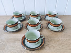 Porcelæn 7 Kaffesæt Rørstrand