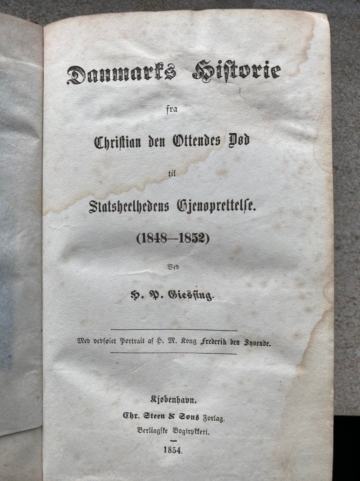 Danmarks Historie, 1848-1852, H P