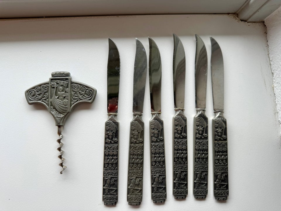 Tin, Knive og proptrækker, Pewter